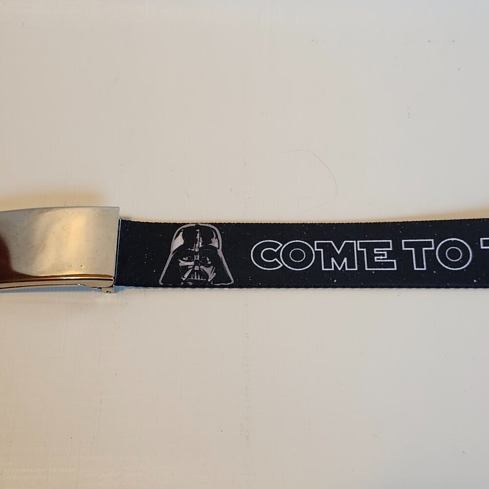 BUCKLE DOWN STAR WARS BELT 'COME TO THE DARK SIDE' One Size Fits Most - Picture 3 of 7